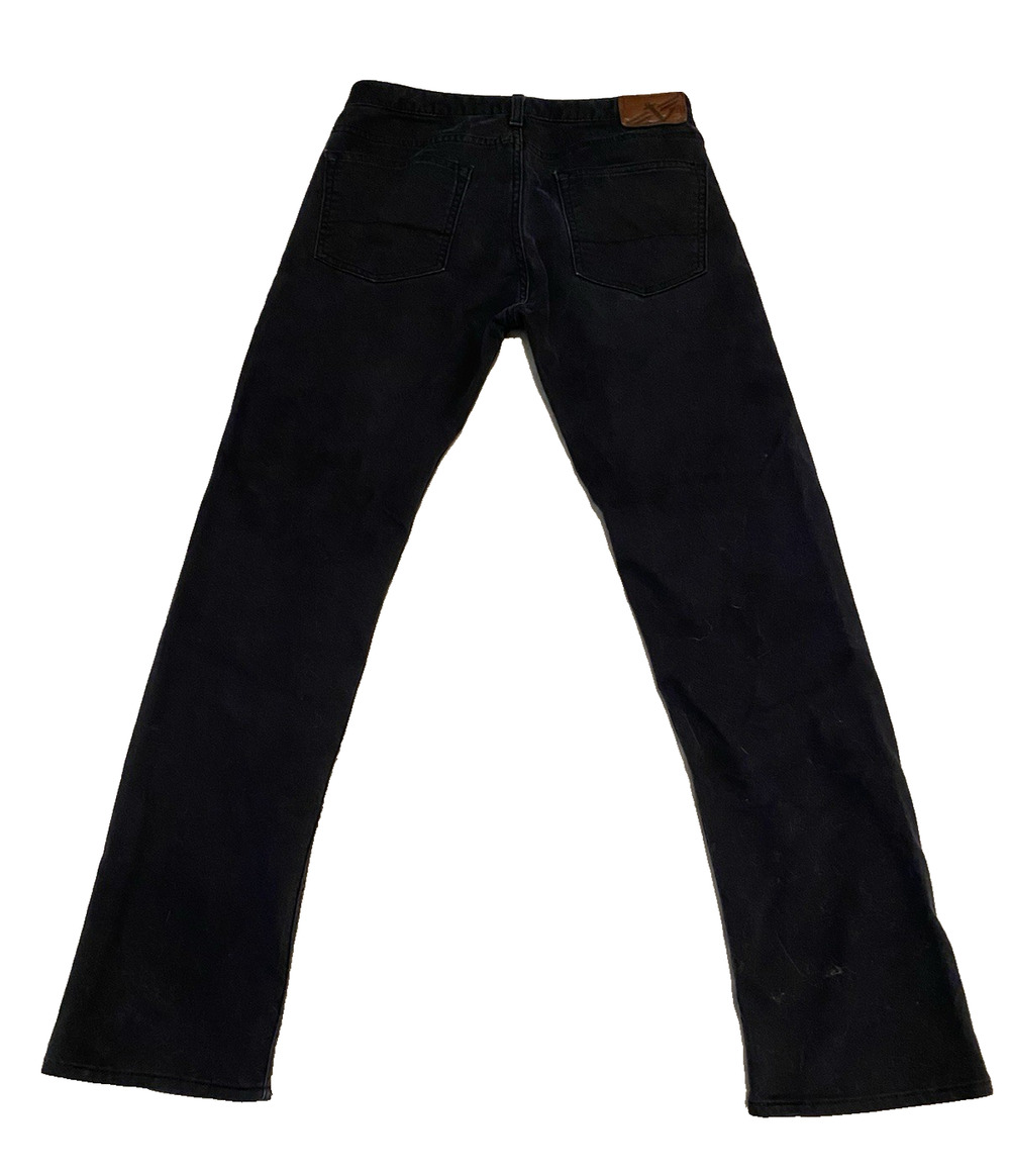 Dockers Mens Black Jeans Size 30x32 Boat Anchor Preppy Straight Leg Denim Pants